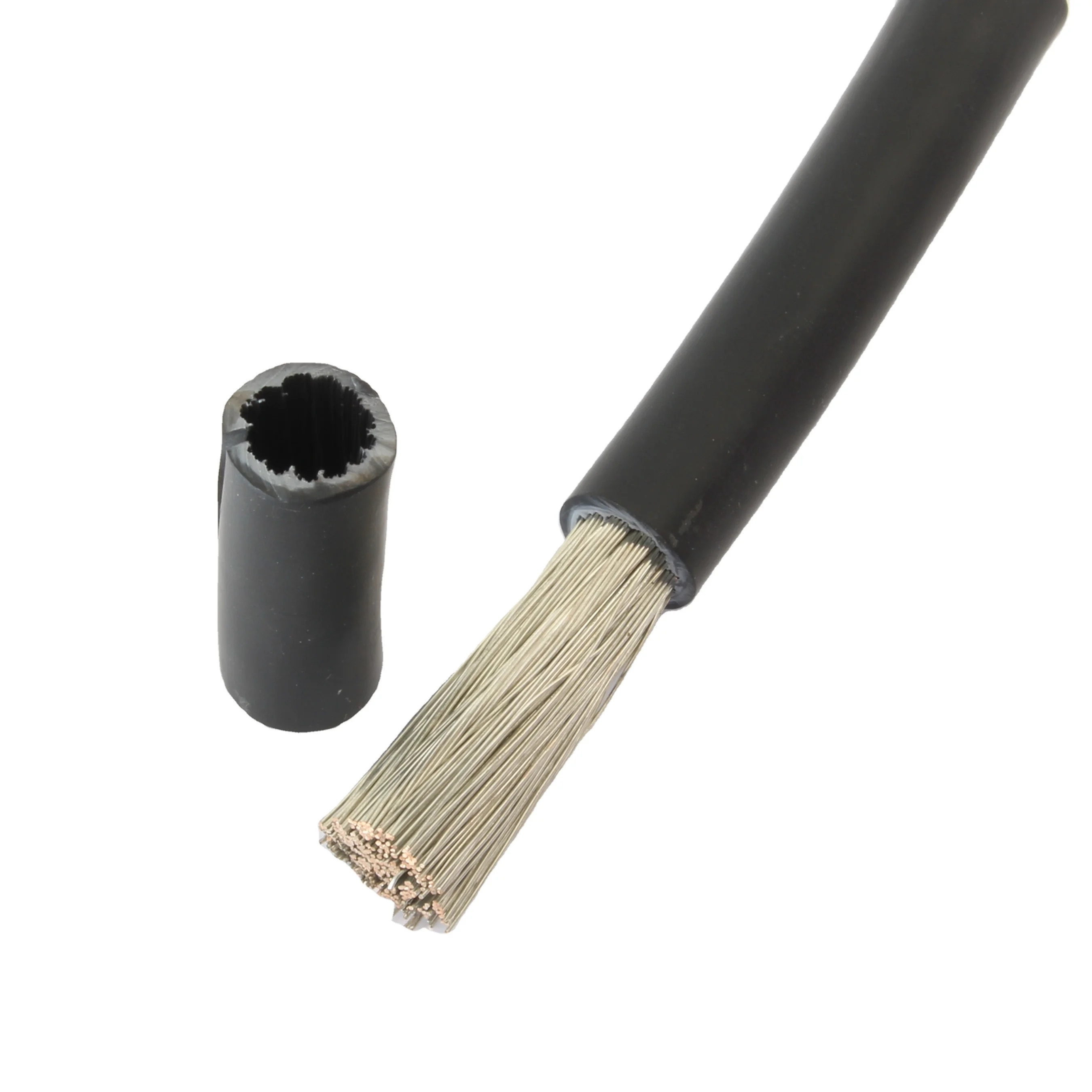 Factory production suppliers type PVC xlpe power welding flexible plastic battery dc 2 awg copper industrial cables