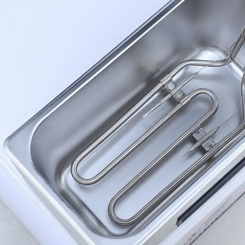 Household Manual Power Source 3L Stainless Steel Electric Deep Fryer Hot Dogs Small Chips Square Basket Small Potato Fryer US