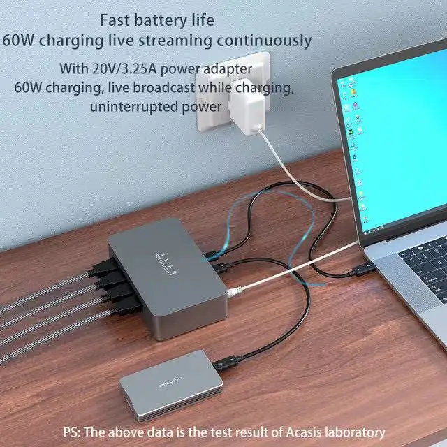  2021 новый дизайн высокоскоростной DP порт UHD VCR захват видео 4K60 Thunderbolt 3 4HD MI карта захвата для Amazon прямая
