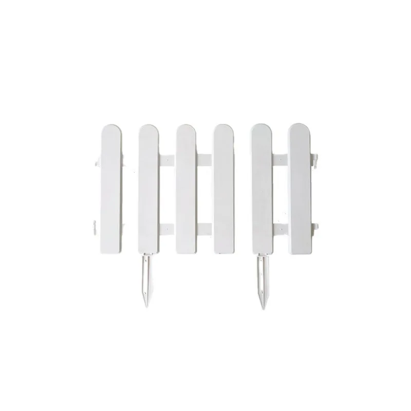 Outer Garden White Plastic Grounding Fence Balcony Courtyard Kindergarten Decorative Fence Small Fence
