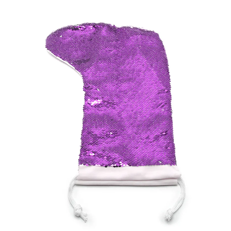 Christmas Home Decoration Sublimation Sequin Christmas Stocking Christmas Gift Socks Decoration