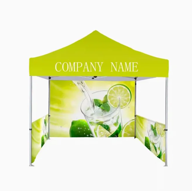Outdoor Event Aluminum Tent With Logo Trade Show Promotion 3x3 Marquee Vendor Pop Up Advertising Custom Print 10x10 Canopy Tent