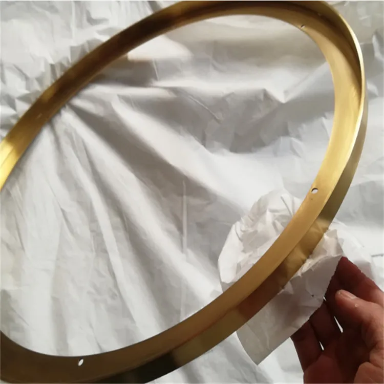 Luxury Hotel Mirror Decoration Stainless Steel Metal Frame