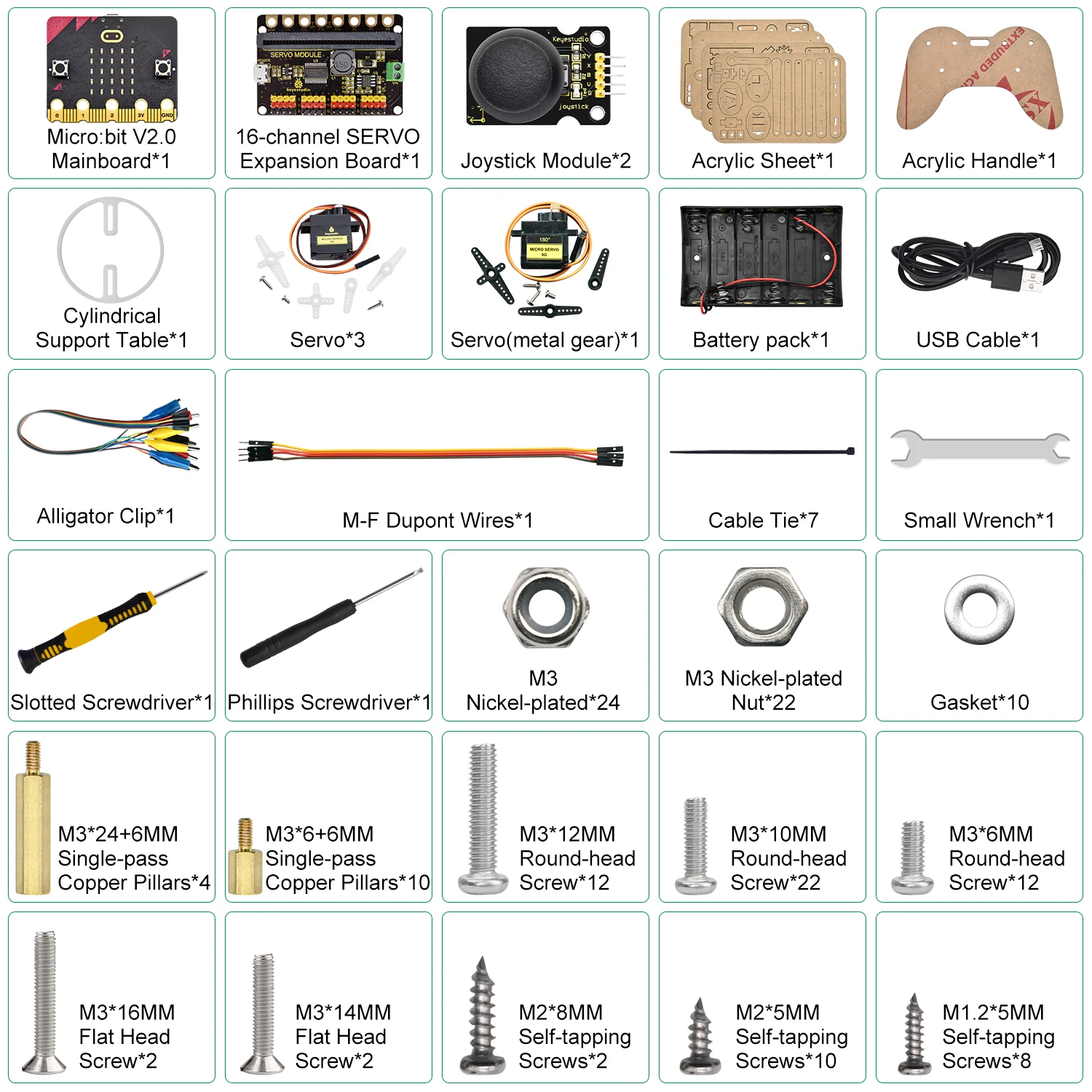 Keyestudio Micro Bit Robot Arm Microbit Learning Kit