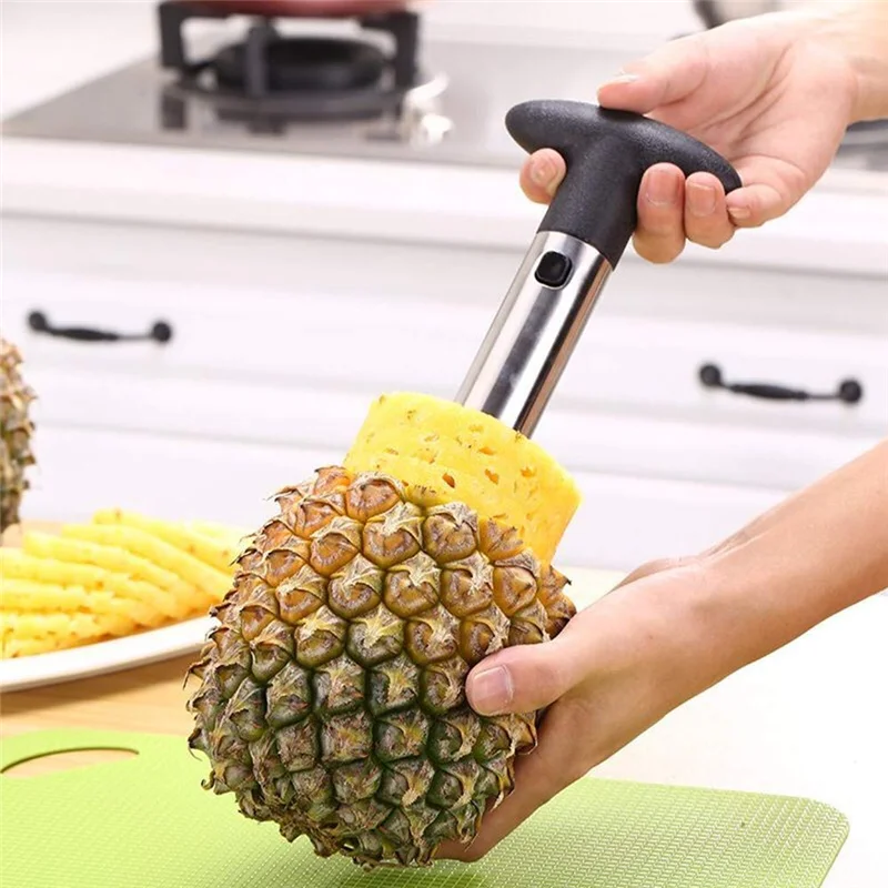 Kitchen Tool Stainless Steel Fruit Pineapple Cutter Peeler Corer Slicer Tool Easy Core Removal