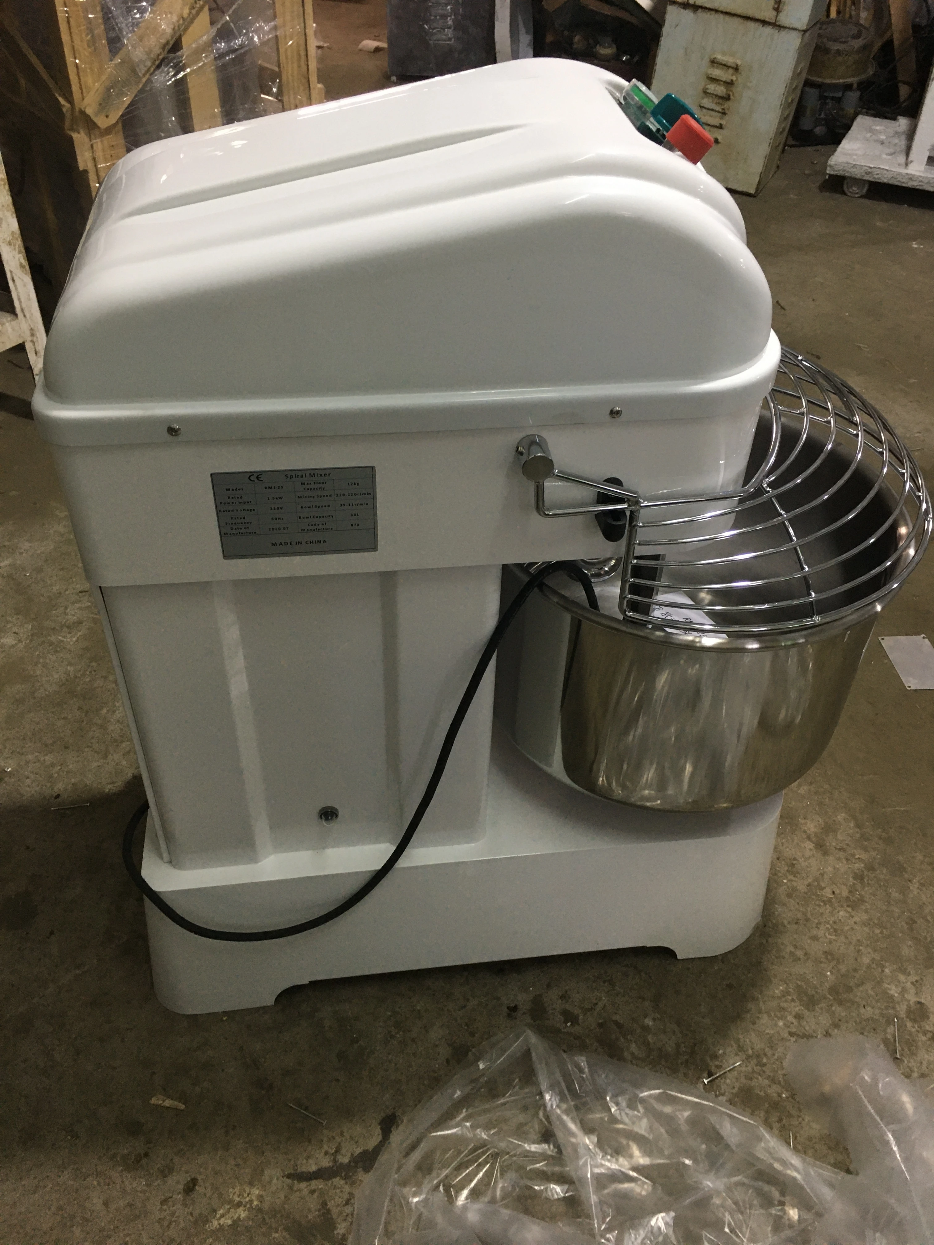 Manufacturer Bread Mixer DQ-YQS20 50 kg Electric Mixer Spiral Dough Kneading Machine