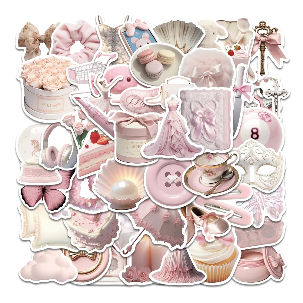 50pcs Cute Ballet Girls Stickers Ins Style Waterproof Decals Diy Decoration Laptop Notebook Suitcase Laptop Phone Toys Gifts
