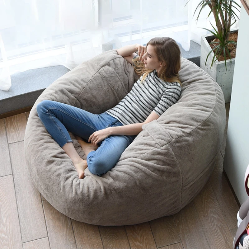 washable sofa large sofa bed artificial fur lazy leisure chair bean bag detachable and washable sofa beanbag chair