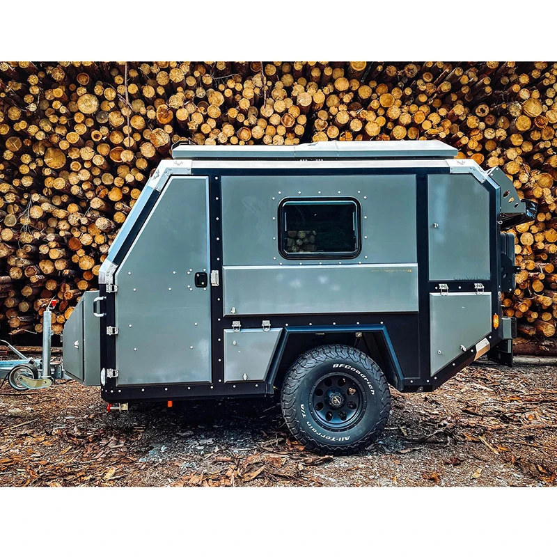 New design low price gas water heater camping trailer pop up off-road caravan with high quality