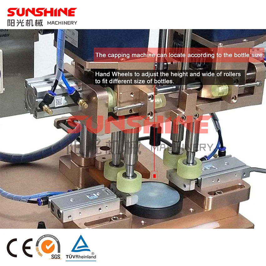 Tabletop desktop ectric twist off glass metal water bottle small plastic screw cap capper capping machine semi automatic