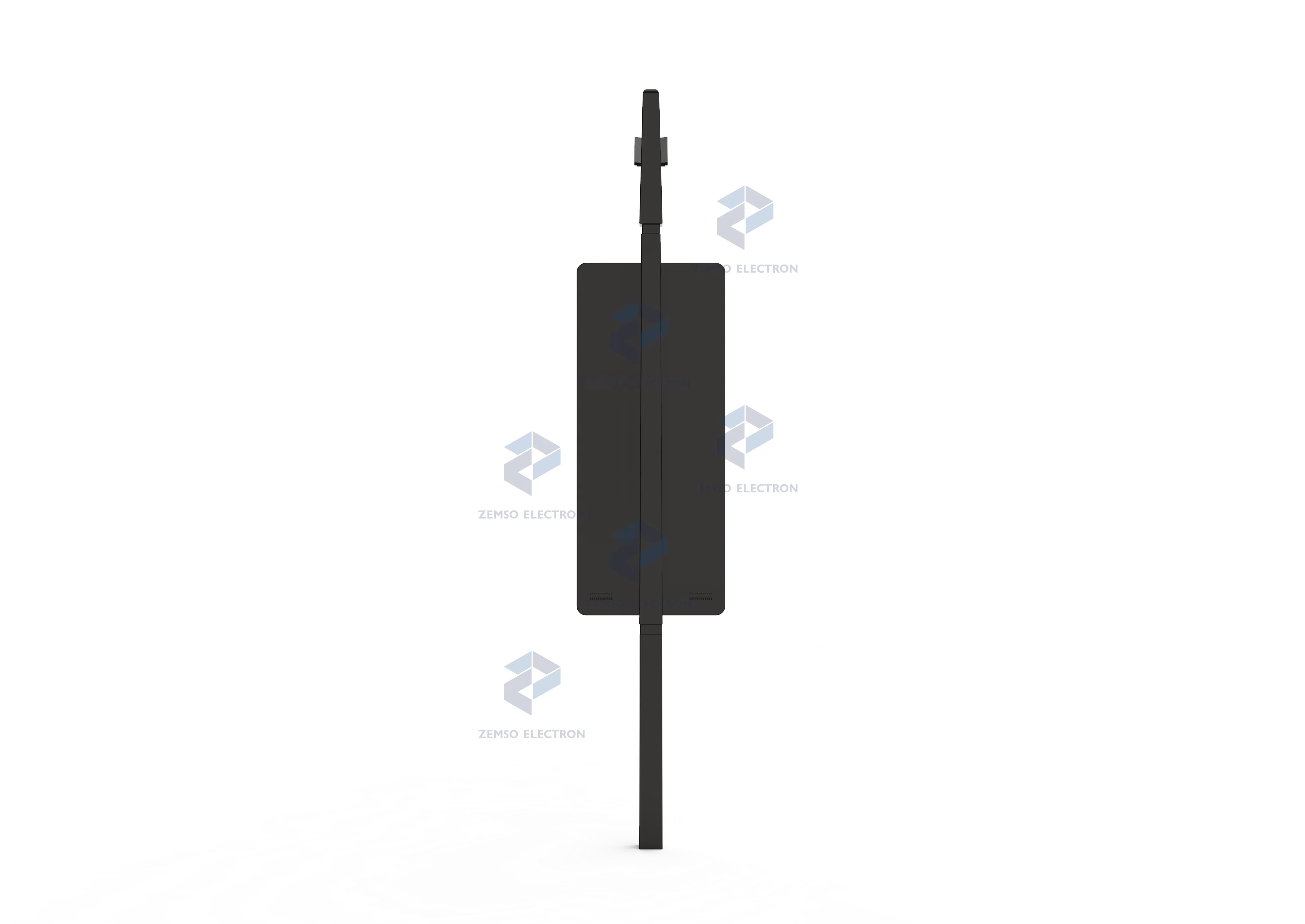 Outdoor solar full color lamp post digital signage street LED Light pole advertising display