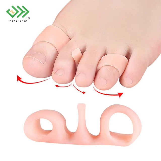 Гелевые мужские носки JOGHN для йоги разделитель коррекции ног пальцев силиконовый разделения с 2