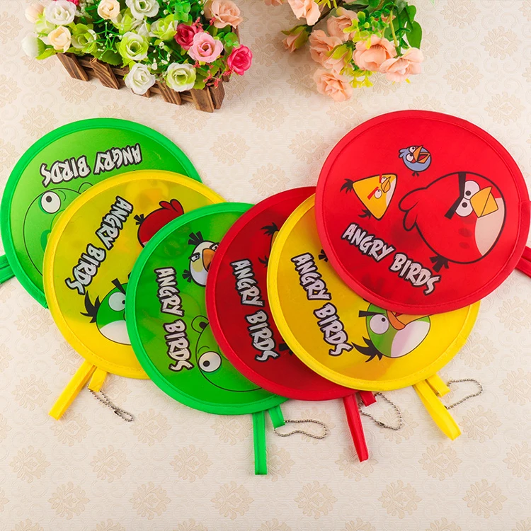 190T Folding Pocket Toy Foldable Flying Disc with Bag Dog butterfly Interactive Dog Toys Outdoor Activity Game for custom logo