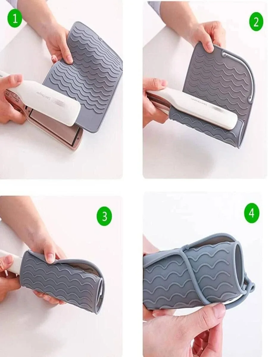 Wholesale Heat Resistant Curling Iron Silicone Mat Silicone Mat For Curling Iron