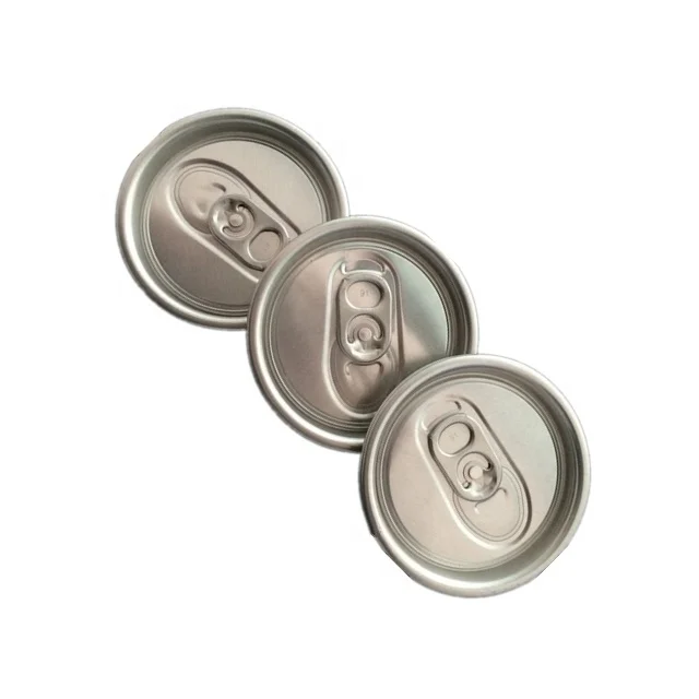 206 57MM 64MM SOT RPT  round cover cap end easy open aluminum lid for drinks beverage can