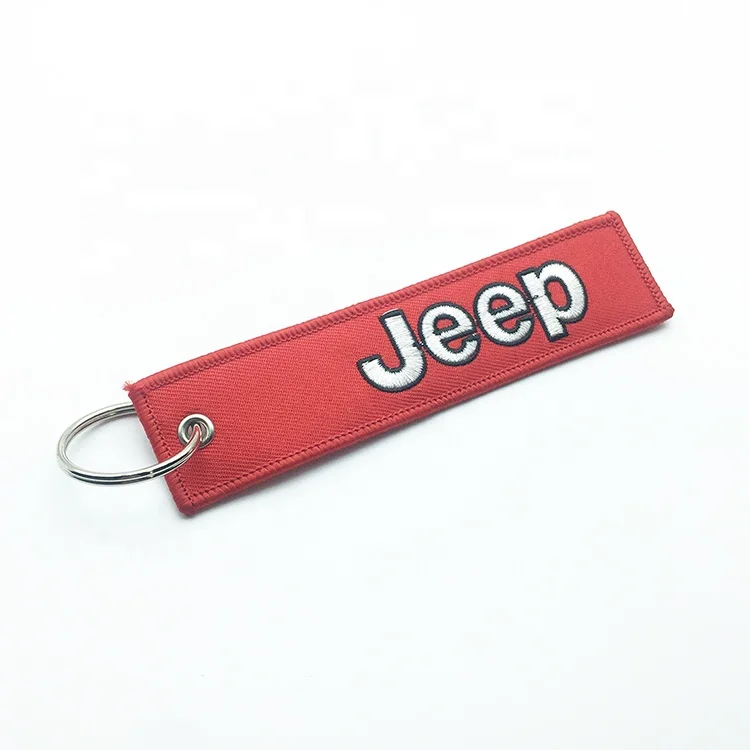 Fashion JEEP Offroad Fans Custom Car Logo Design Embroidery Flight Keychain
