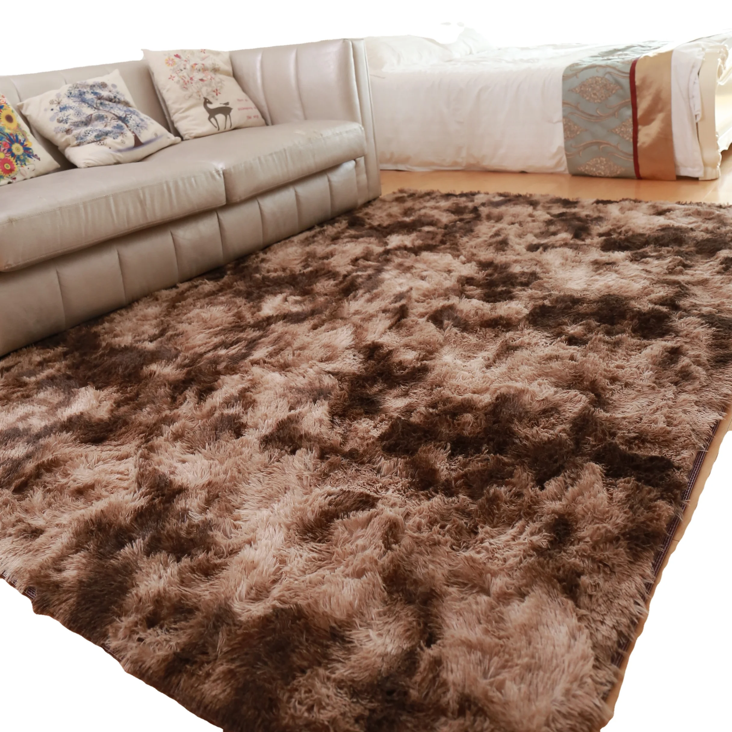 Wholesale China Big Size Soft Plain Floor Shaggy Rug Carpet For Living