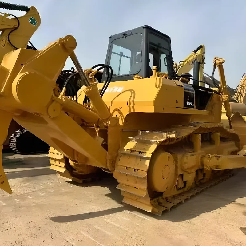 Low price used Komatsu 155 bulldozer
