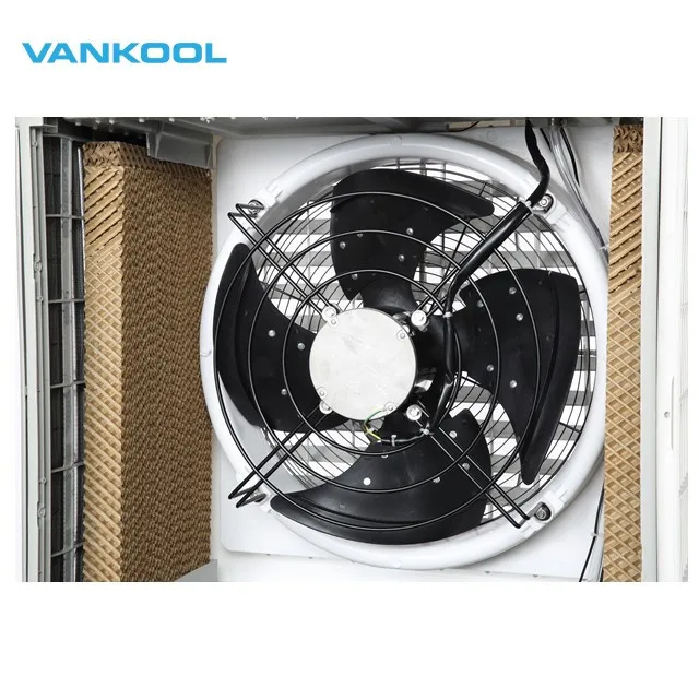 9000cmh portable evaporative air conditioner fan with black color
