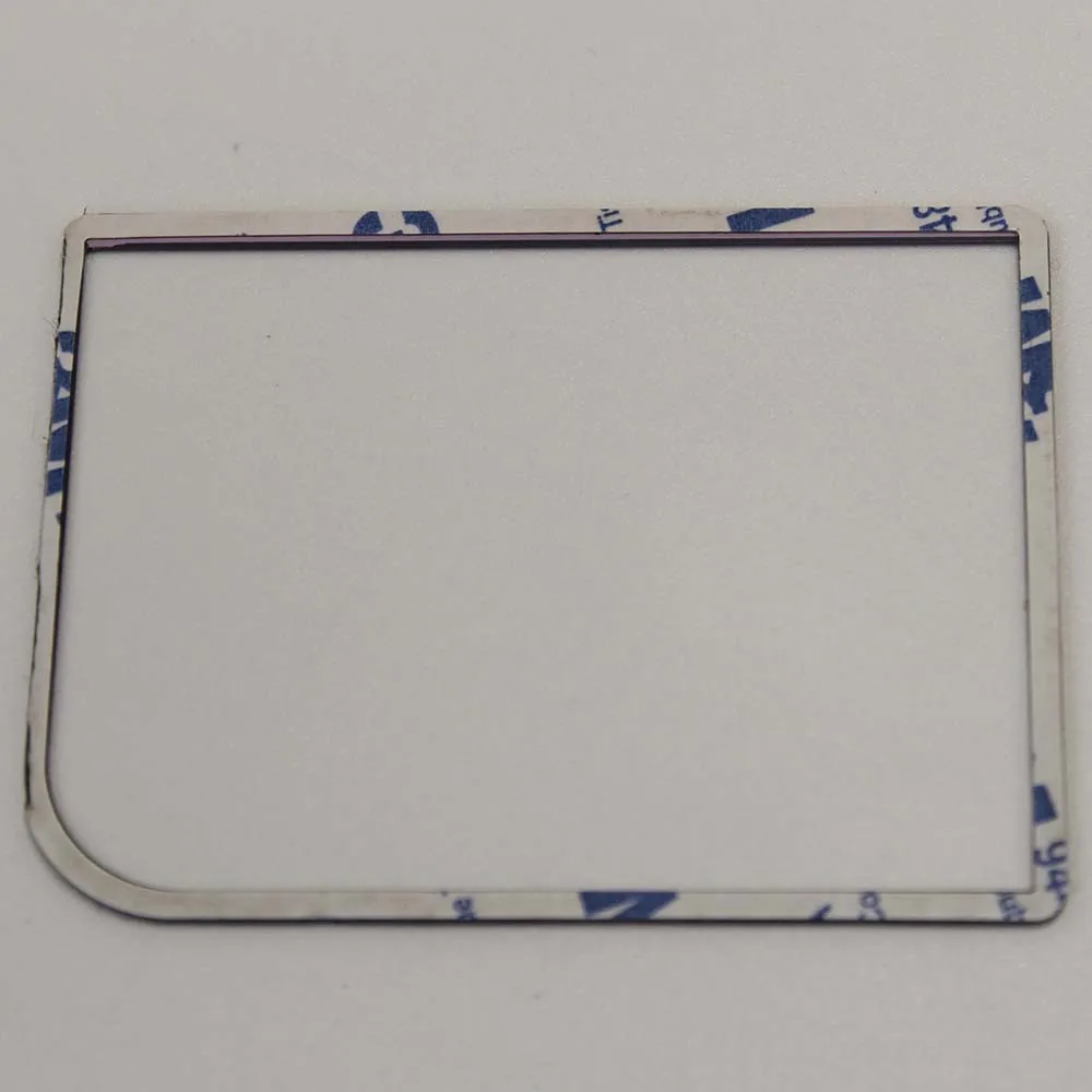 
Customized ultra clear Oval edge silk screen printing tempered glass panel display screen with 3M back adhesive tape 