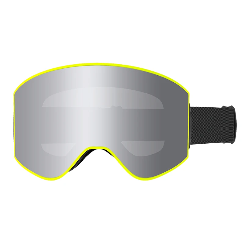 Magnetic ski goggles cylinder high definition large field of view anti-fog, snow and UV ski equipment