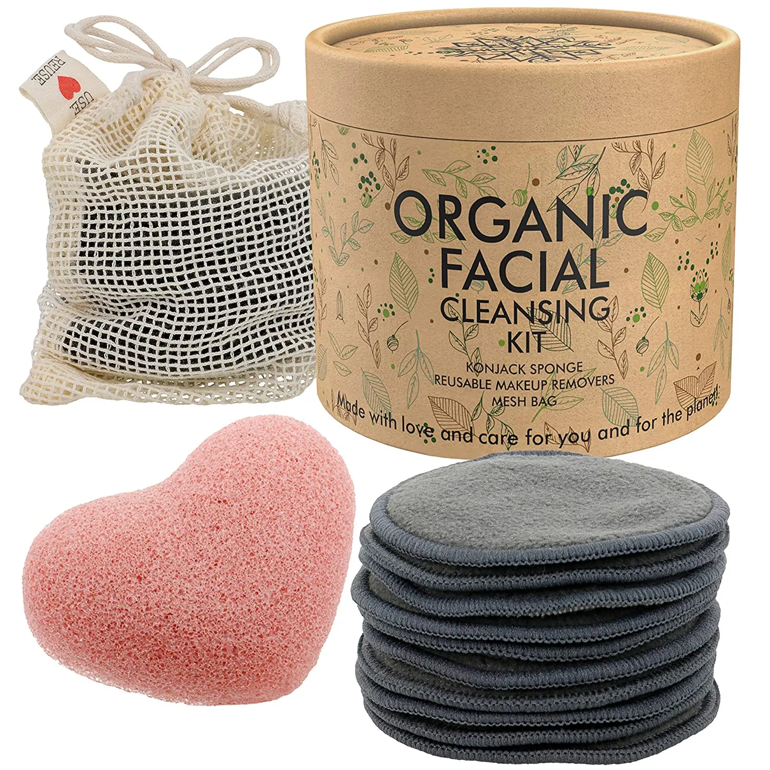 3 layers soft reusable makeup remover pads anti-bacterial bamboo charcoal facial cleansing pad washable bamboo carbon face wipes