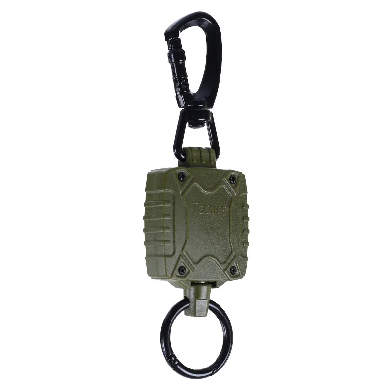 Zinc Alloy Metal Buckle Outdoor Fishing Retractable Military Green square Easy-pull Buckle Quick-loading Easy-pull