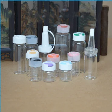 Флакон для пенициллин 3 мл-30 мл, стеклянная бутылка, косметическое сывороточное масло, лекарственная жидкость в упаковке