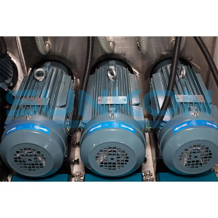 CGSZ2042 Plc Control Straight Line Glass Double Edging Machine With 20 Motors intelligent glass double edger China glass edger