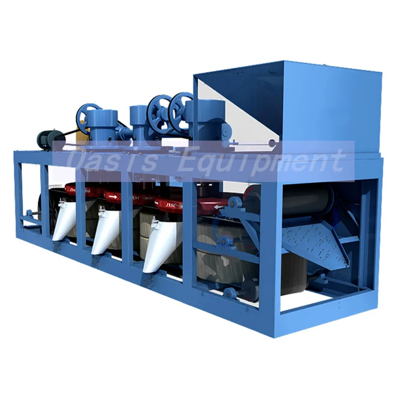 Hot sale Titanium iron Ore separating Minerals 3000-20000 Gauss 3 Disc Dry Belt Electromagnetic Magnetic Separator