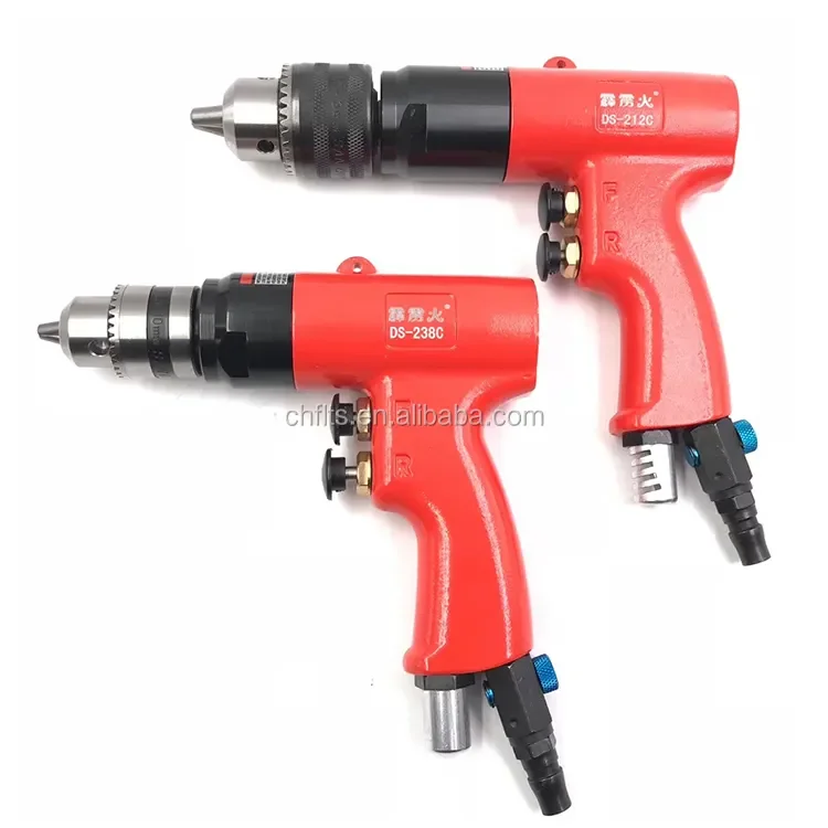 DS-212 700rpm 1.5-13mm Chuck Size speed Pneumatic Gun Drill Forward and Reverse  Air Drill Tools pneumatic air Hand drill