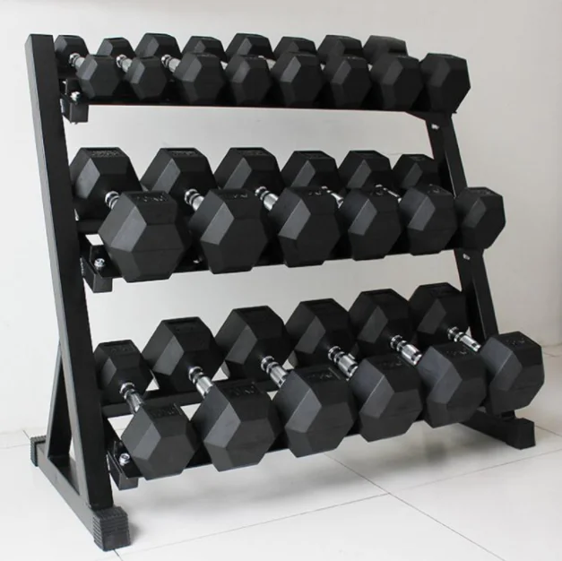 Wholesale high quality fitness equipment Gym Hex Dumbells Home Exercise Easy Dumbell Set