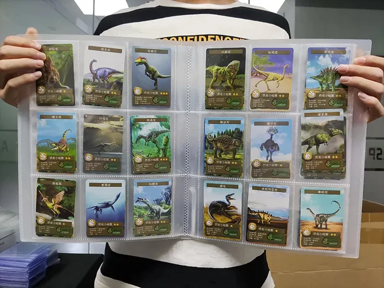 Hot Sale Trading Card Binder Collector Collection Map Leather Custom Print 4 9 Pockets Collection Game Cards Album