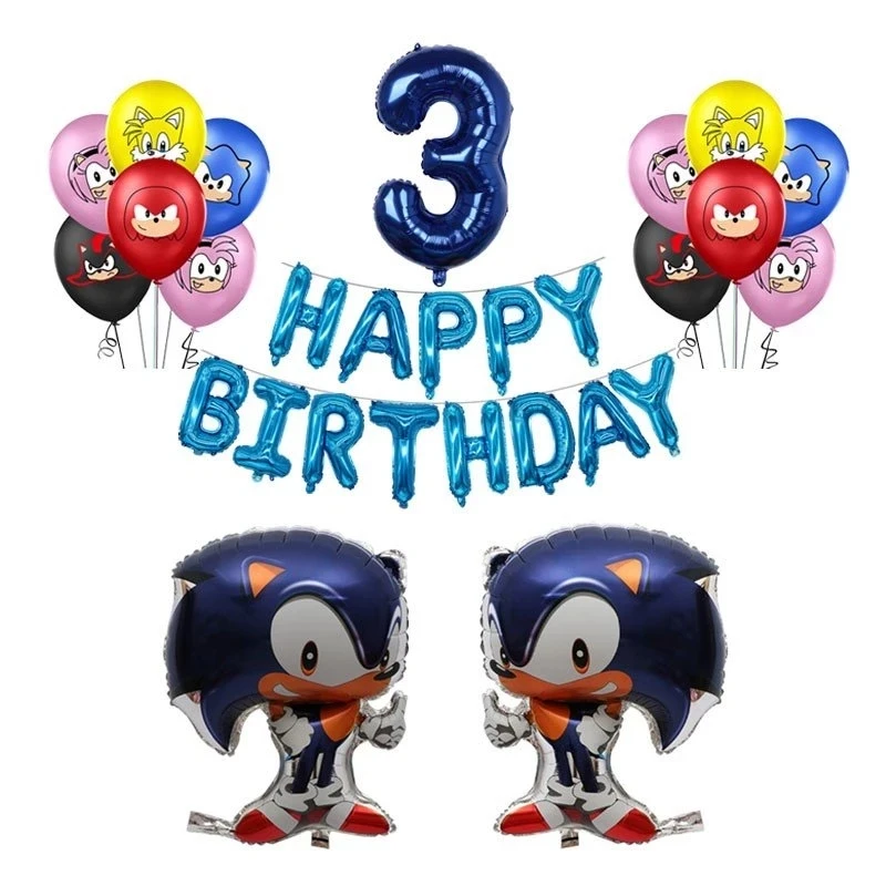 
Cartoon Hedgehog Aluminum Foil Balloon Set 30inch Gold Blue Number Balloon Kids Birthday Party Baby Shower Decoration Supplies 