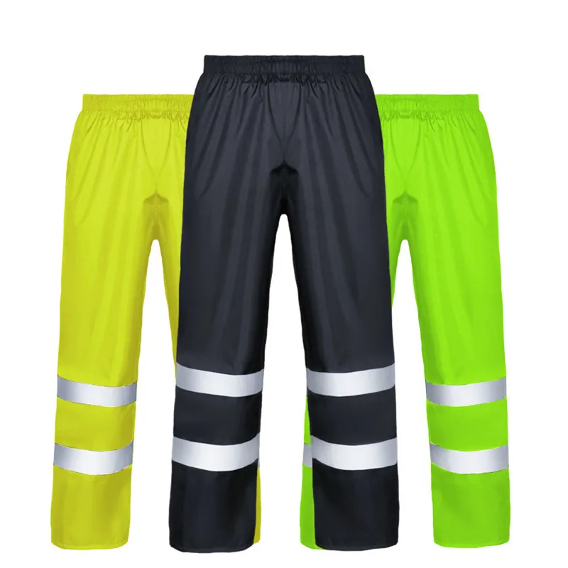 High Visibility Reflective Clothing Safety Work Trousers Multi pockets Work Pants Men Reflective Hi Vis Workwear Trousers