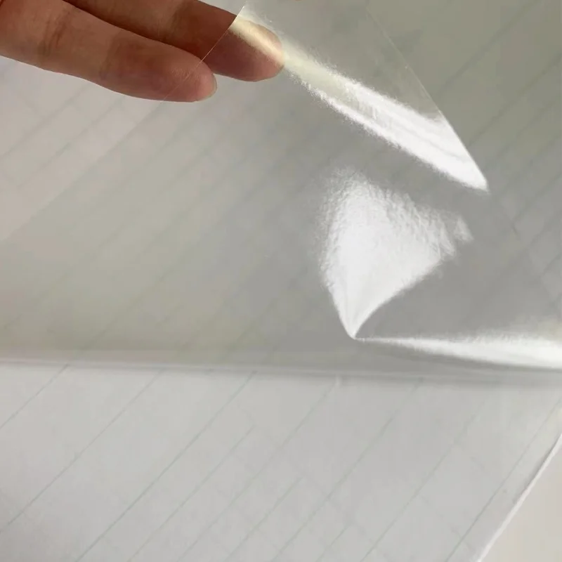 Transparent Self adhesive cold lamination film matte  floor film