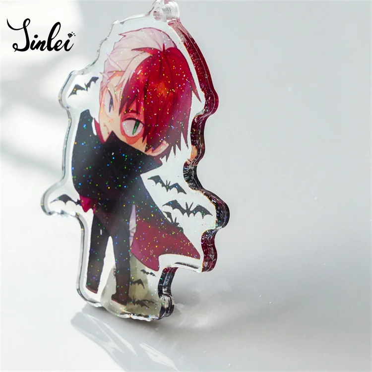 popular customize crystal cut clear acrylic epoxy resin keychain custom printed cheap engraved acrylic charm