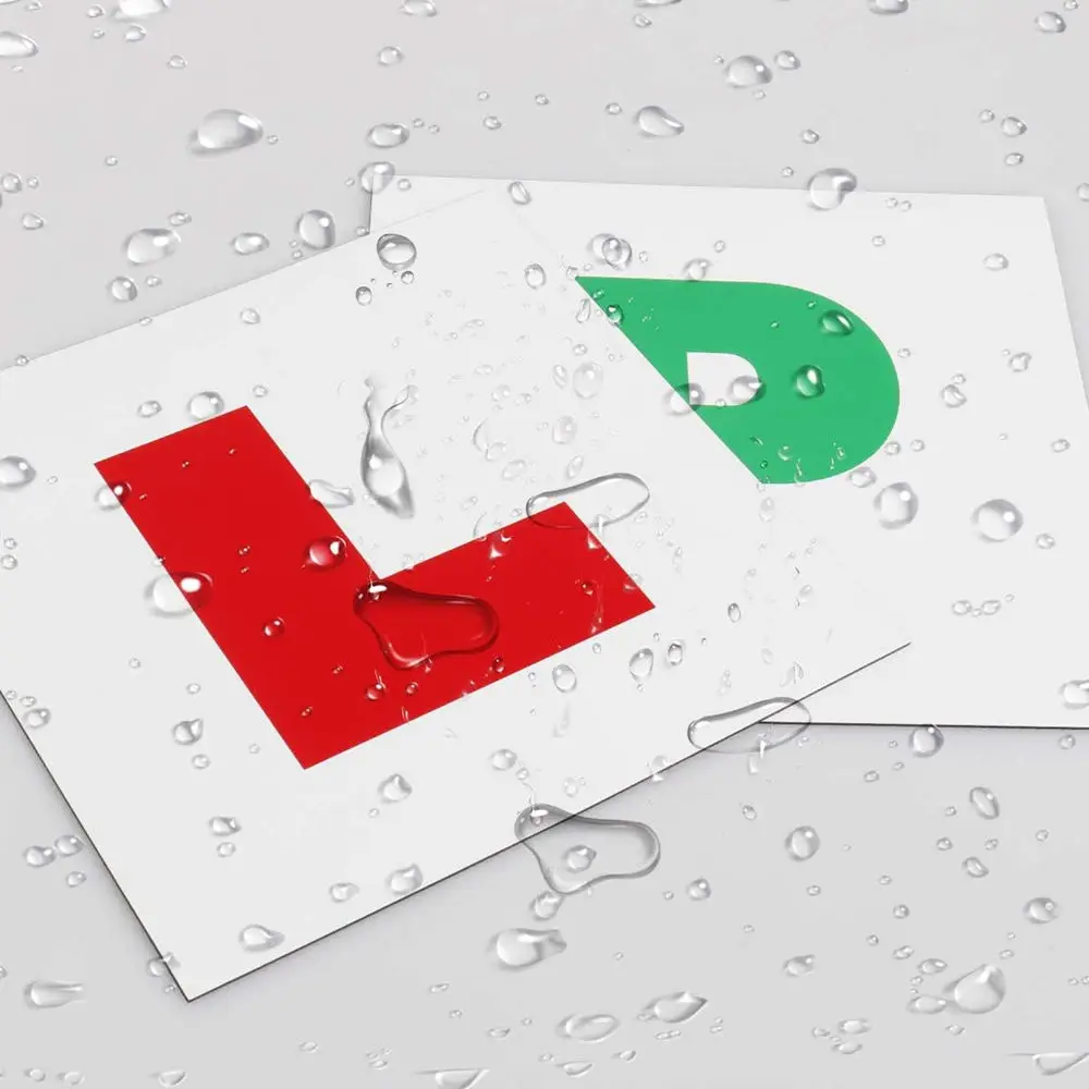 Custom Car Sign New Drivers Fully Magnetic L Plate for Car without Scratch Vehicle Paint