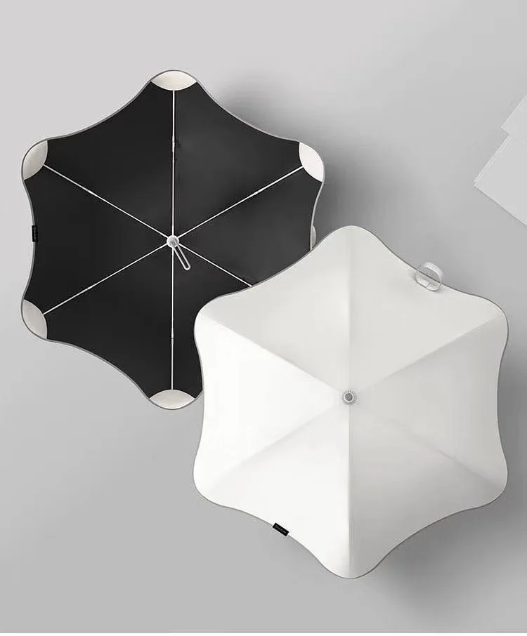 golf umbrella new design Safety Round Corner umbrella with logo prints for promotion gift use straight umbrella manufacture