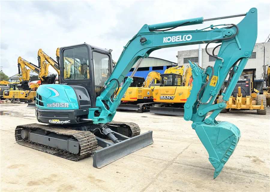 Мини-экскаватор Kobelco SK50SR оригинальный японский гусеничный 5-тонный Подержанный станок с сертификатом EPA и CE