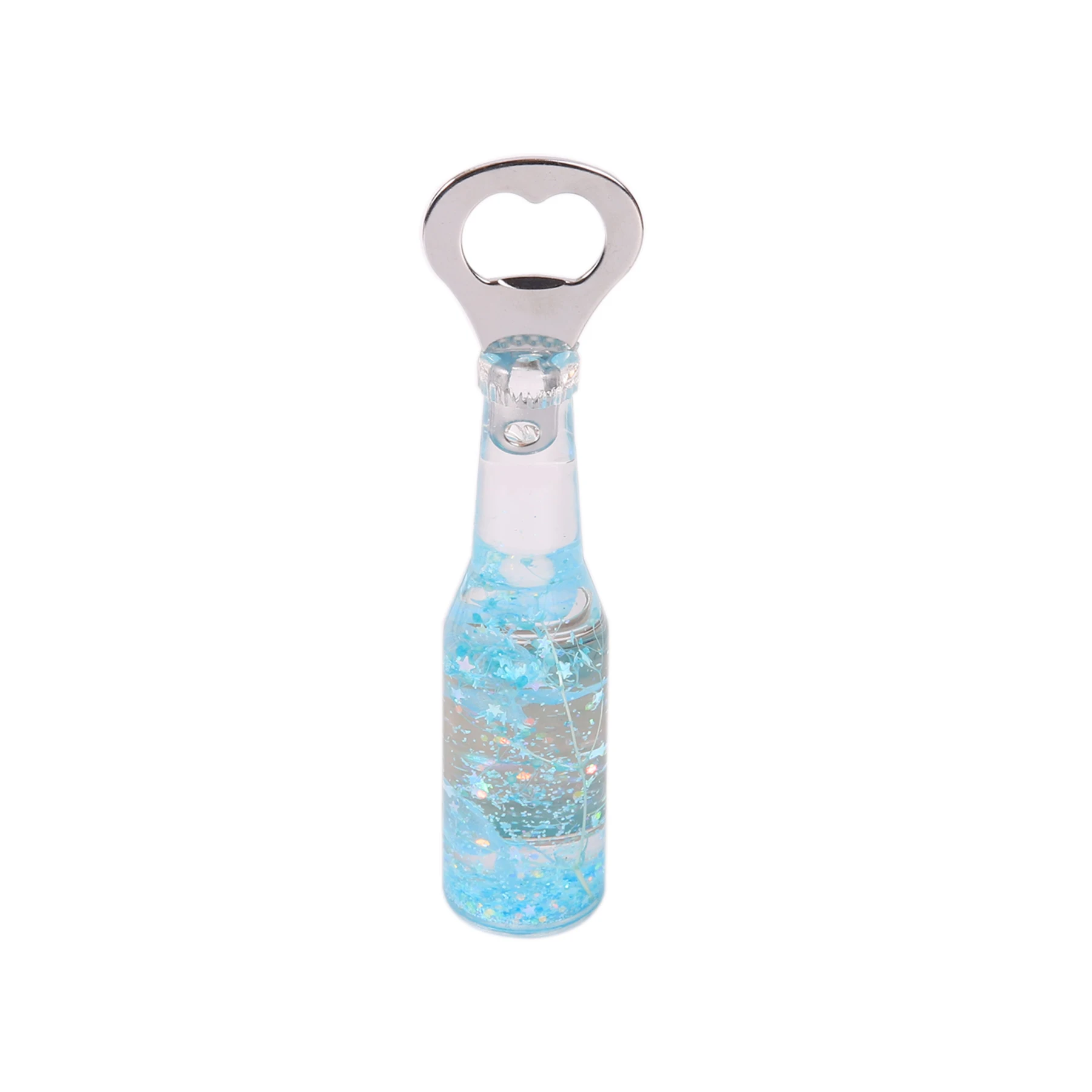 Promotional Souvenir Acrylic Beer Shape Customized Bottle Opener Refrigerator Magnet