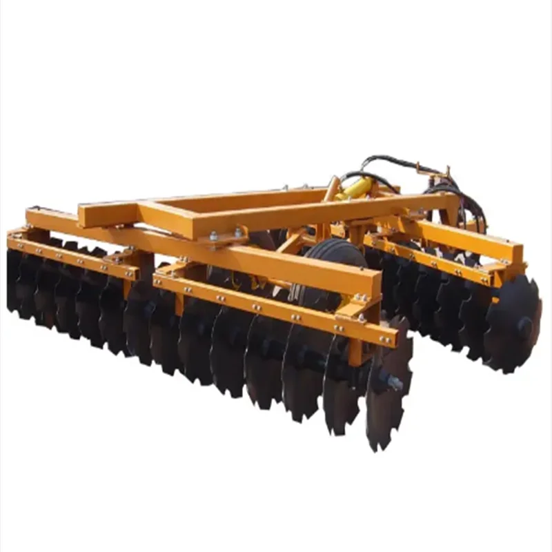 trailed offset heavy duty disc harrow of tractor