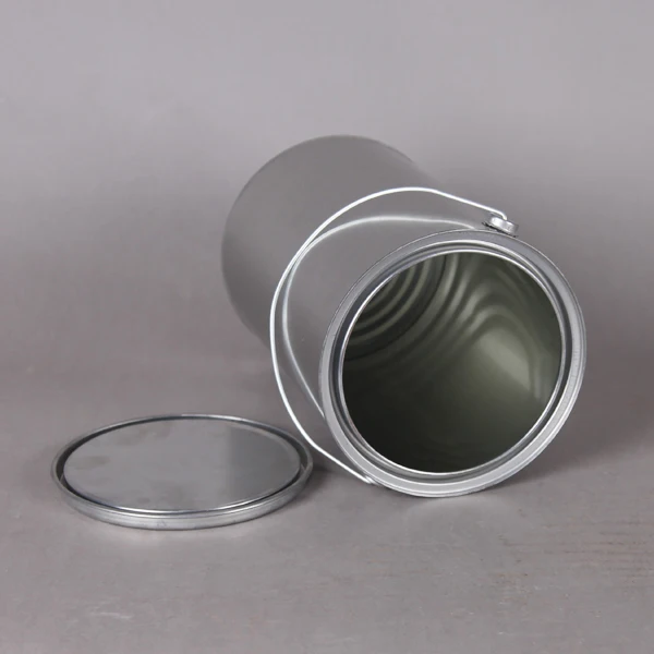 Metal Round Tin Can For Paint With Lids Body Welding Empty Paint Buckets Gallon Factory Clear paint Cans