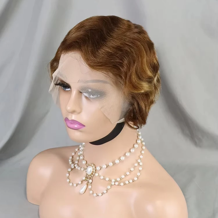 Парик из натуральных волос на фронтальной сетке 18 х4 4/27 цвета