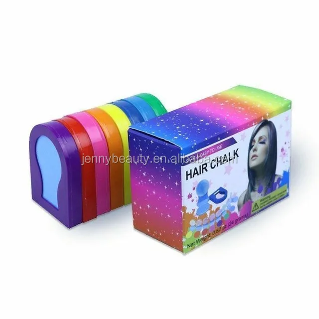 
Hot Sale Hair Dye powder Washable Safe Hair Dye For Party Gift Temporary Hair Chalk Comb 
