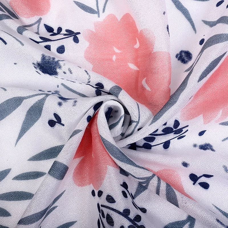 Fashion Ribbed Hijab Chiffon Scarf Silk Hijab Pleated Hijab Scarves Travel Scarf Blanket Women