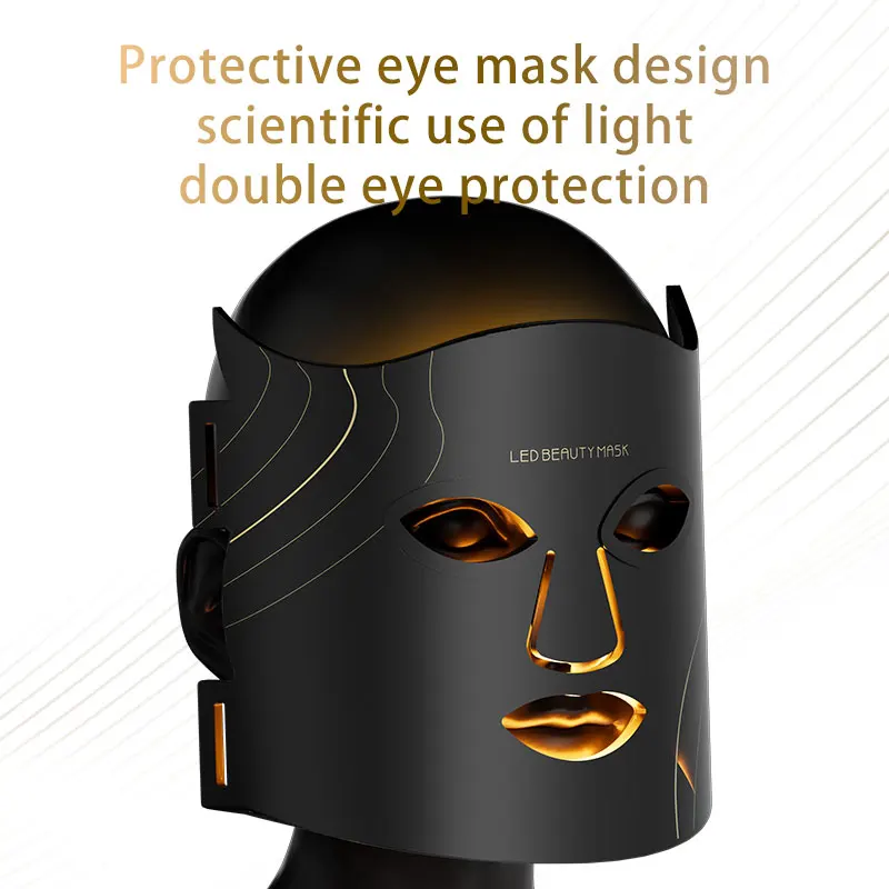 Near infrared light repair facial mask Silicone light-emitting diode facial mask PDT photon therapy silicone facial mask