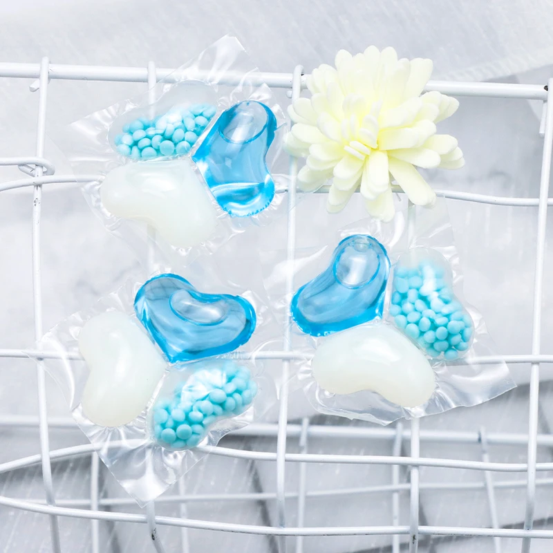 3 in 1 Wholesale Custom Laundry Pods  Cleaning laundry Detergent Beads Laundry Pods Ocean Fragrance booster Beads 100pcs/box