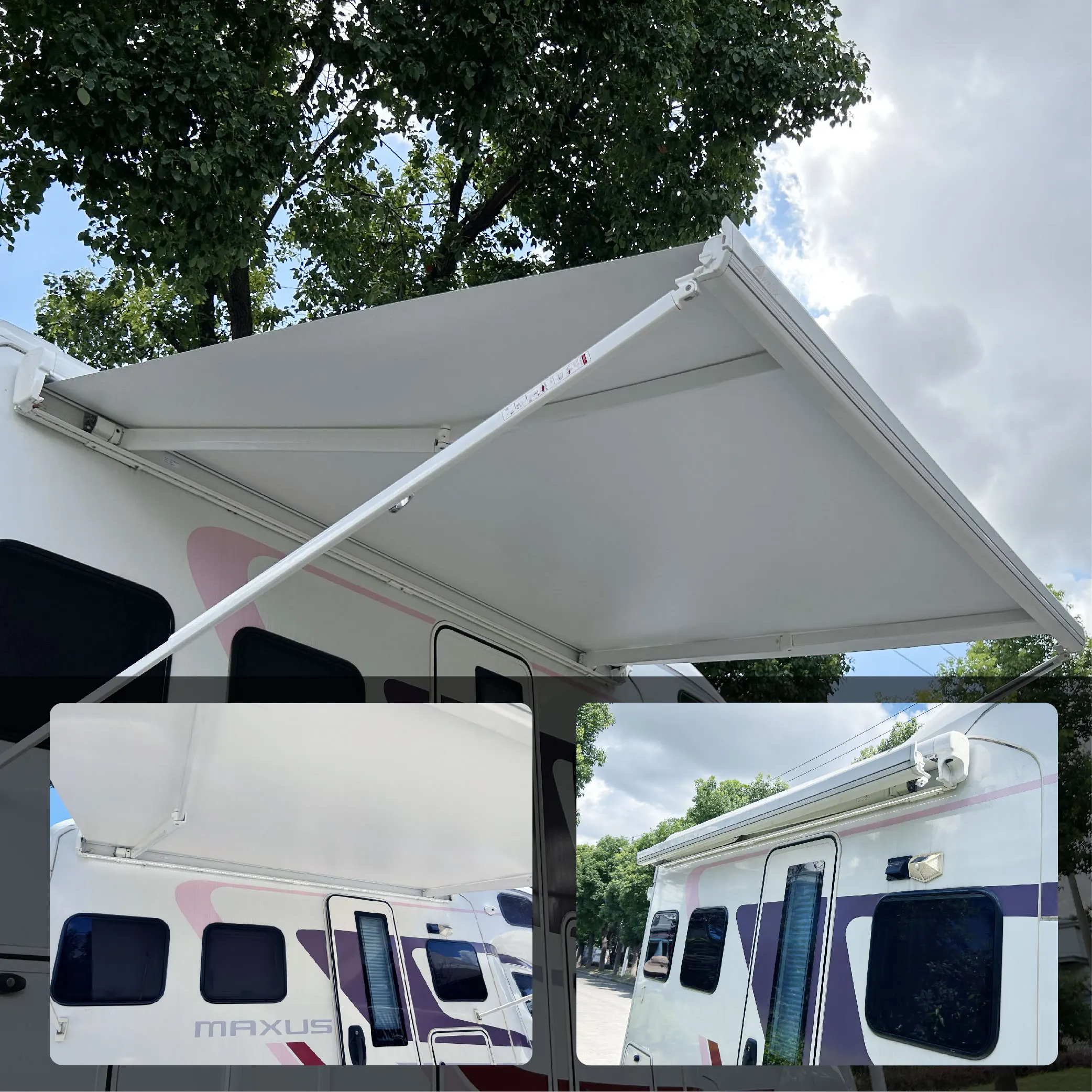 Awnlux awning caravan for sun canopy camper van awning motorhom rv camper fabric sun shade outdoor car