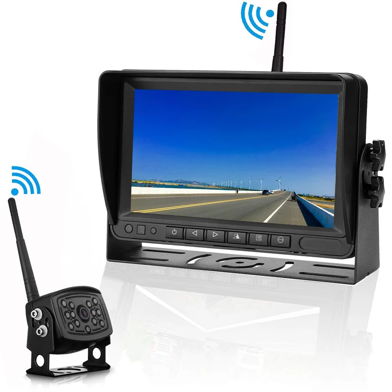  2 4 GHz цифров беспроволочный Автомобильная камера 200 м 7 дюймов беспроводной грузовик монитор Беспроводной камеры системы
